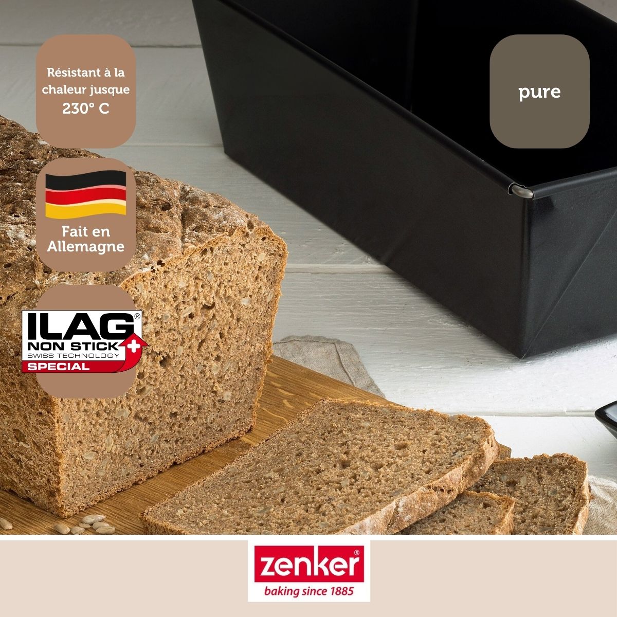 Moule à cake 25 cm Zenker Pure Zenker - Mathon - 6