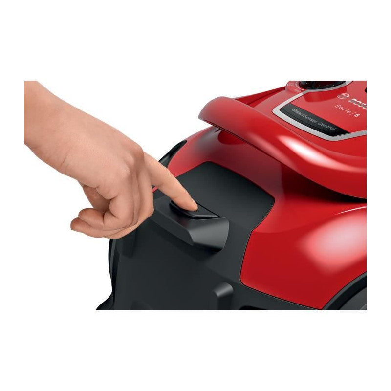 Nouveauté ! Aspirateur Traineau Sans Sac -   Bgc41q69 Serie 6 - 600 W - Prosilence - 70 Db - Capacité Bac 2,4 L - Rouge Bosch - Mathon - 4