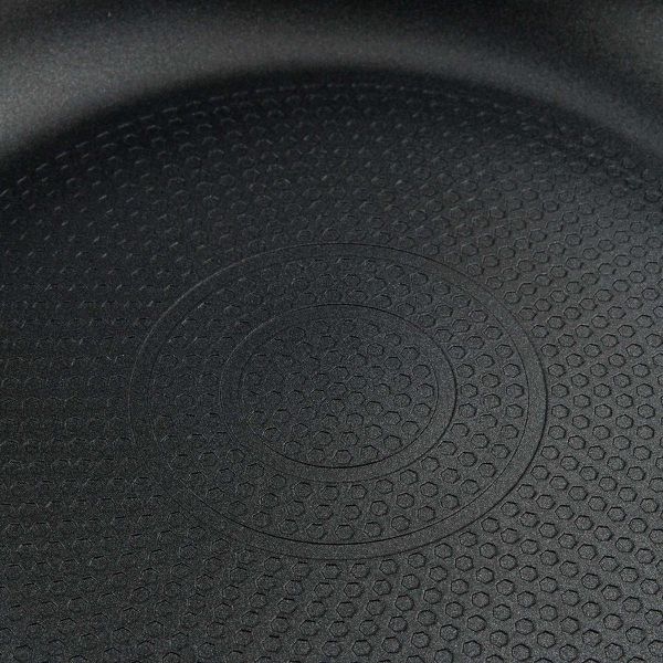 Set de 3 poêles à frire 20 cm 24 cm et 28 cm fond en nid d