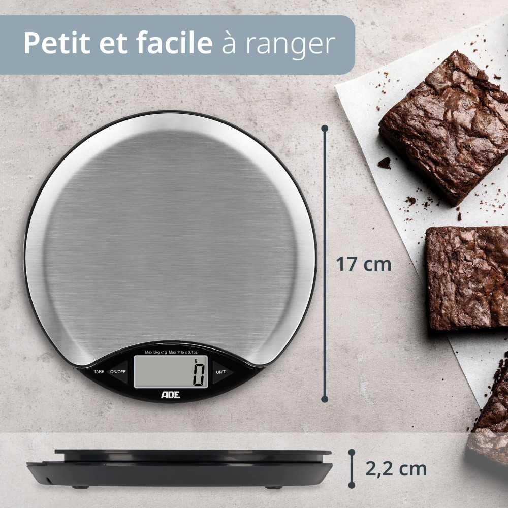 Balance De Cuisine Digitale - Ade - Anja - Plastique Abs - 17 X 17 X 2,2 Cm - Inclus 1 Pile Cr 2032 ADE - Mathon - 4