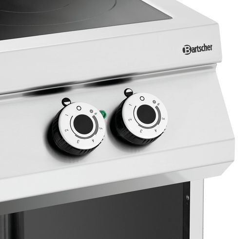 Réchaud Électrique - vitrocéramique à 2 zones radiantes - soubassement ouvert - Bartscher - Mathon - 1