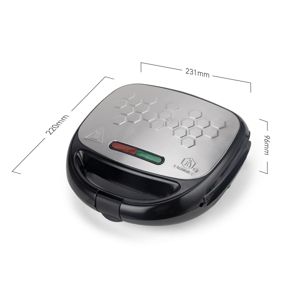 Appareil électrique 3 en 1 (gaufre - croque-moniseur - grill) Laguiole Cuisson - Mathon - 4