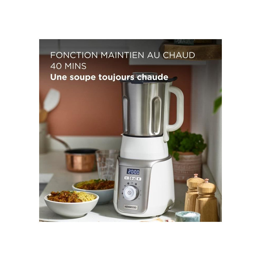 Blender Chauffant   Soupeasy+ Cbl30.000cp Blanc Et Champagne Kenwood - Mathon - 5