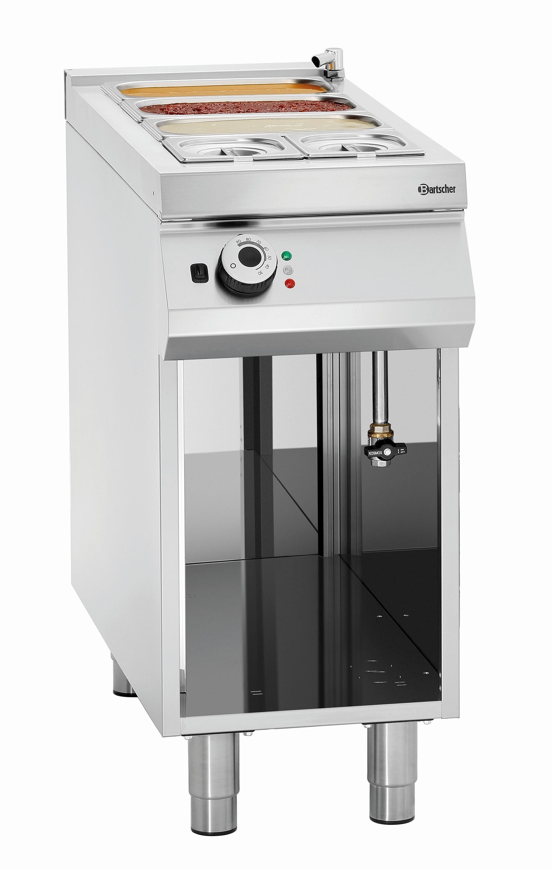 Bain-marie électrique 1 x GN 1/1 et 2 x GN 1/3 - Bartscher - Mathon - 1