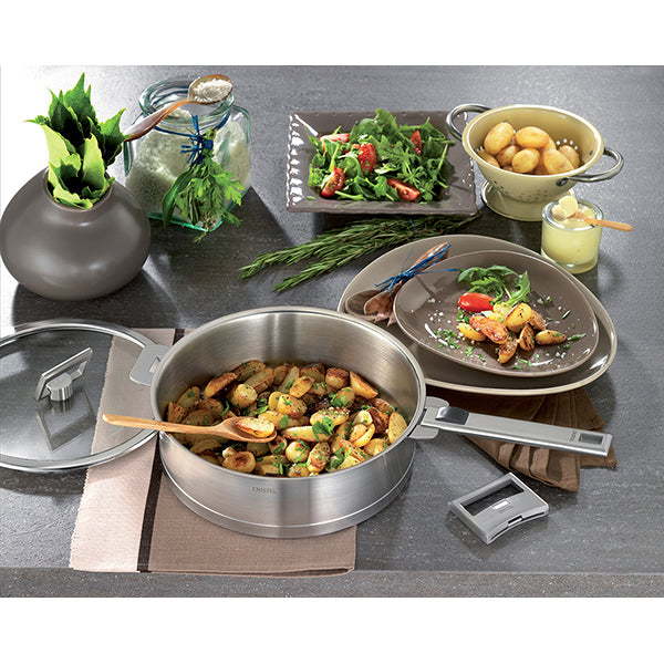 Sauteuse tout inox Strate sans manche 24 cm Cristel - Mathon - 4
