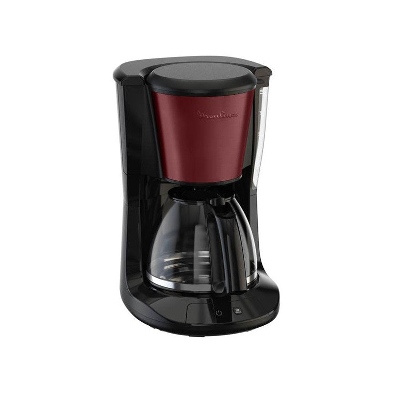 Cafetiere 1000w 1,25l 10-15 Tasses Subito Noir Rouge Bordeaux   - Fg5s05e0 Moulinex - Mathon - 1