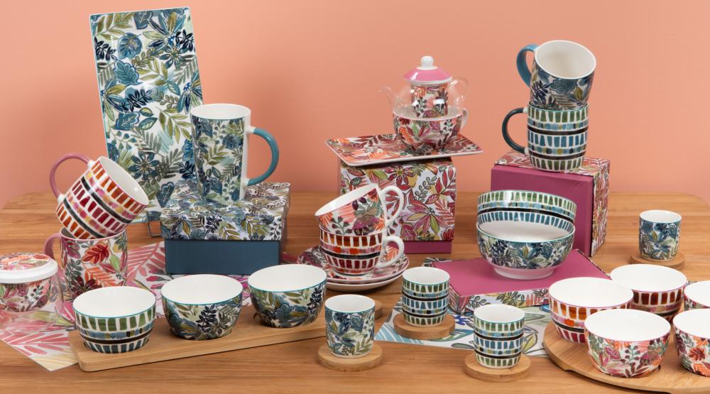 Coffret 2 bols Mayra bleu Amadeus - Mathon - 3