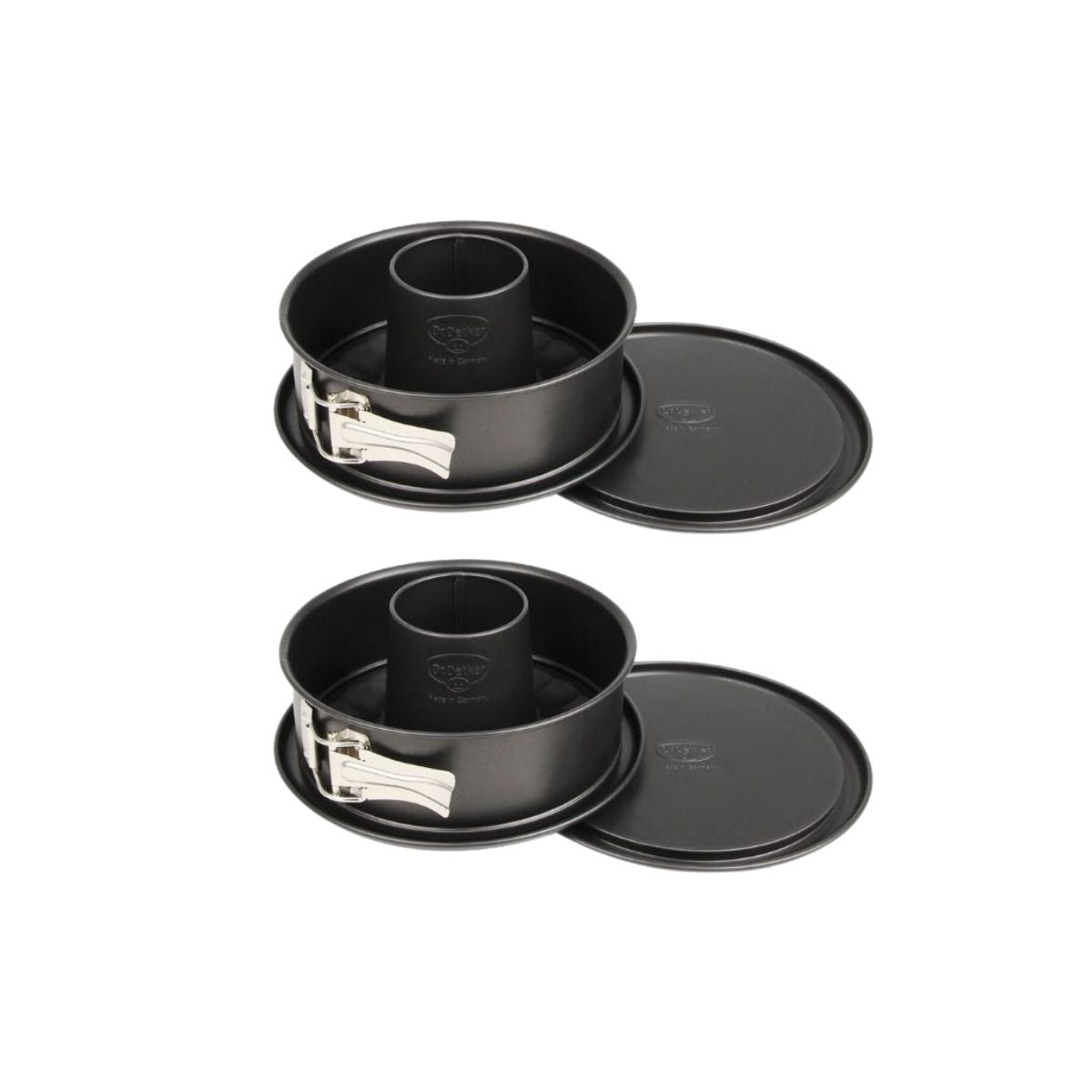 Ensemble de 2 Moules à manqué et à savarin à charnière acier 18 cm Dr. Oetker Tradition Dr. Oetker - Mathon - 1