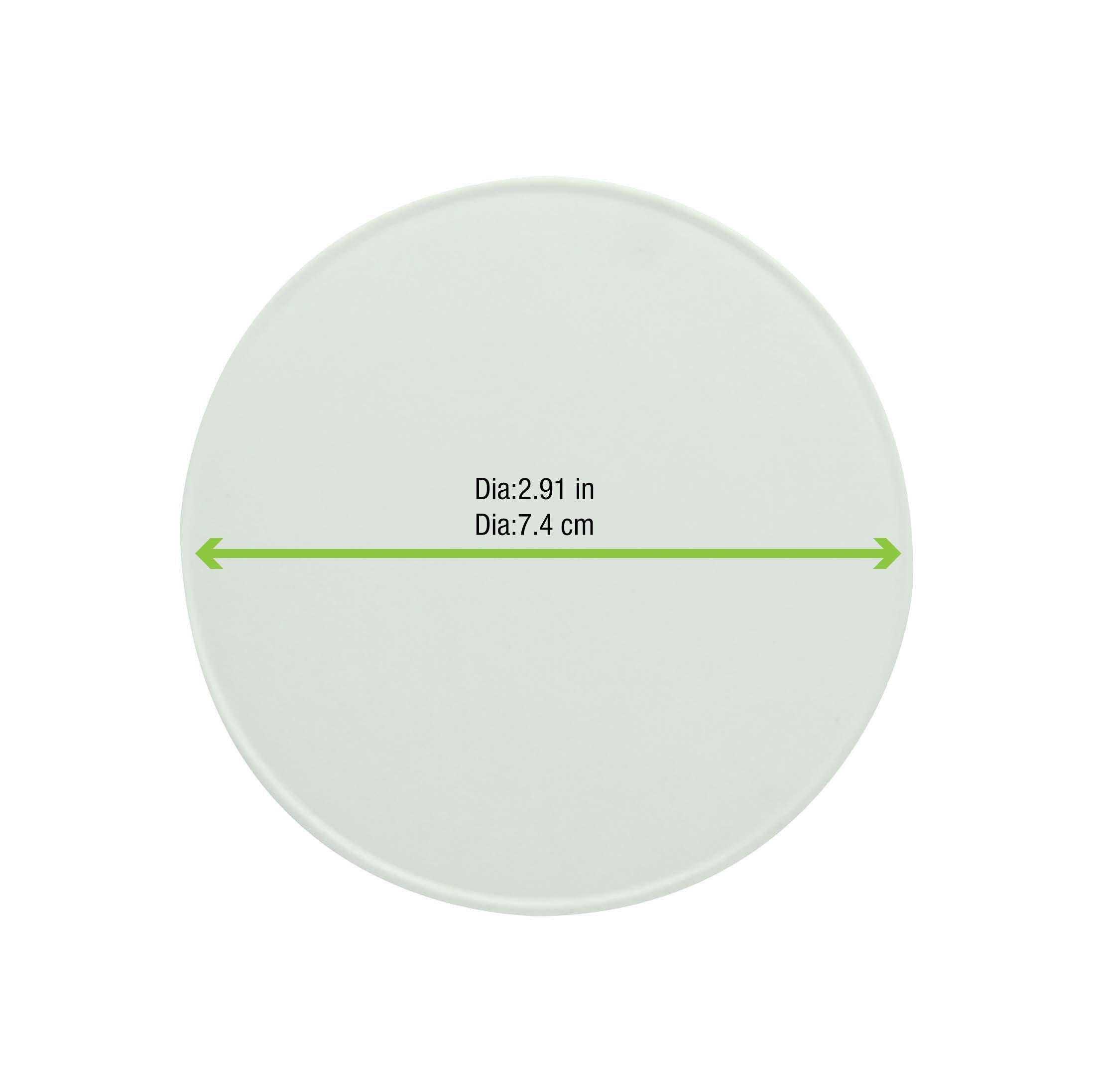 50Pcs - Couvercle carton blanc chaud et froid  H8mm FirstPack - Mathon - 2