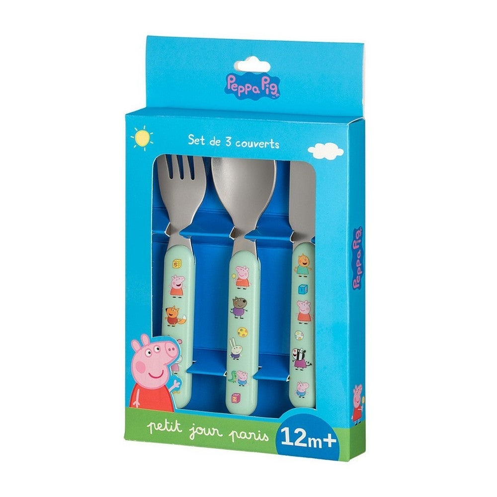 Set de 3 couverts Peppa pig petit jour paris - Mathon - 2