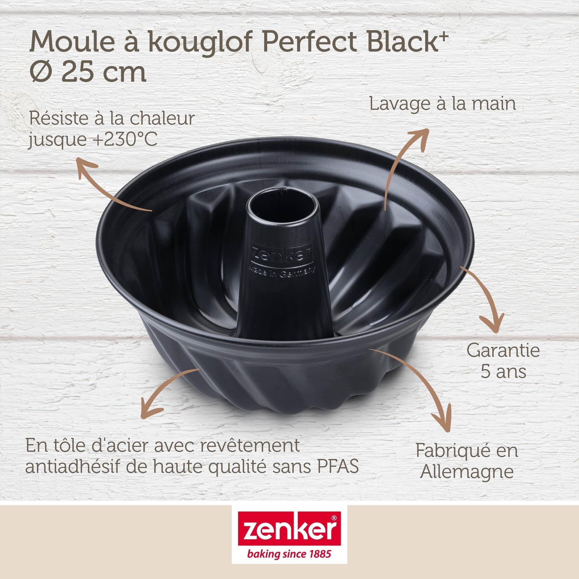 Moule à kouglof 25 cm Zenker PerfectBack+ Zenker - Mathon - 8