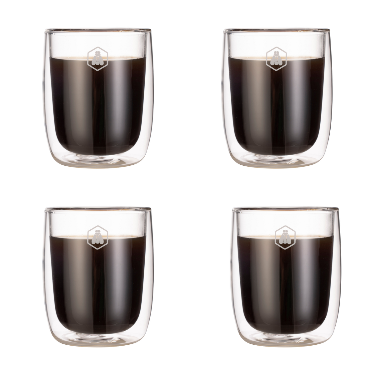 4 tasses à espresso double paroi - 100ml Laguiole Cuisson - Mathon - 1