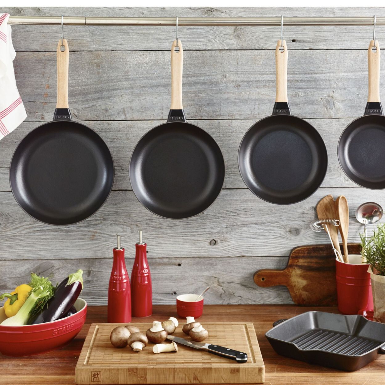 STAUB Poêle en Fonte, Ø 26 cm, Noir Mat Staub - Mathon - 3