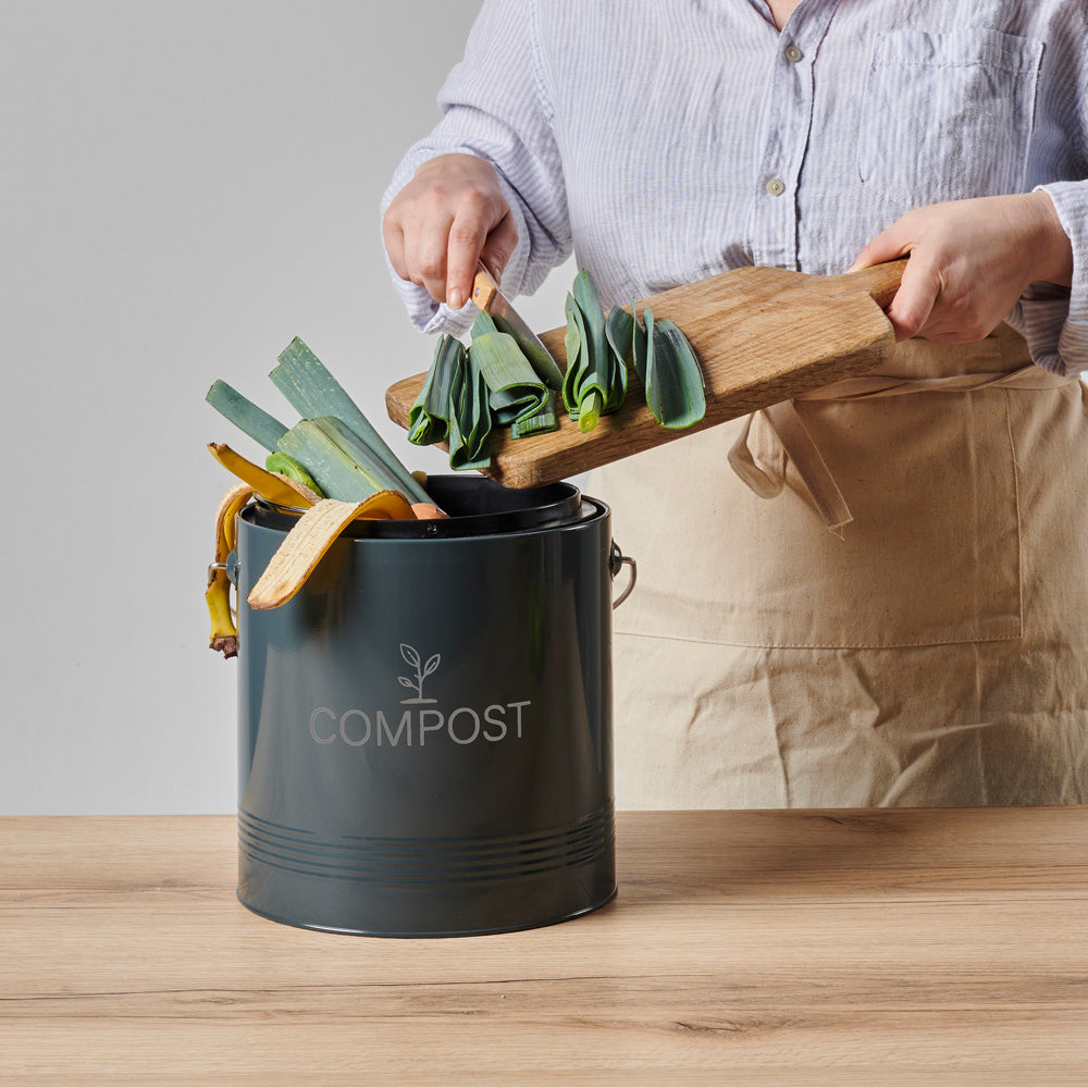 Seau compost rond gris foncé 8L Guillouard - Mathon - 3