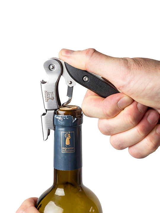 Malbec Tire-bouchon sommelier à double levier, noir, 13cm - 5in Peugeot - Mathon - 3
