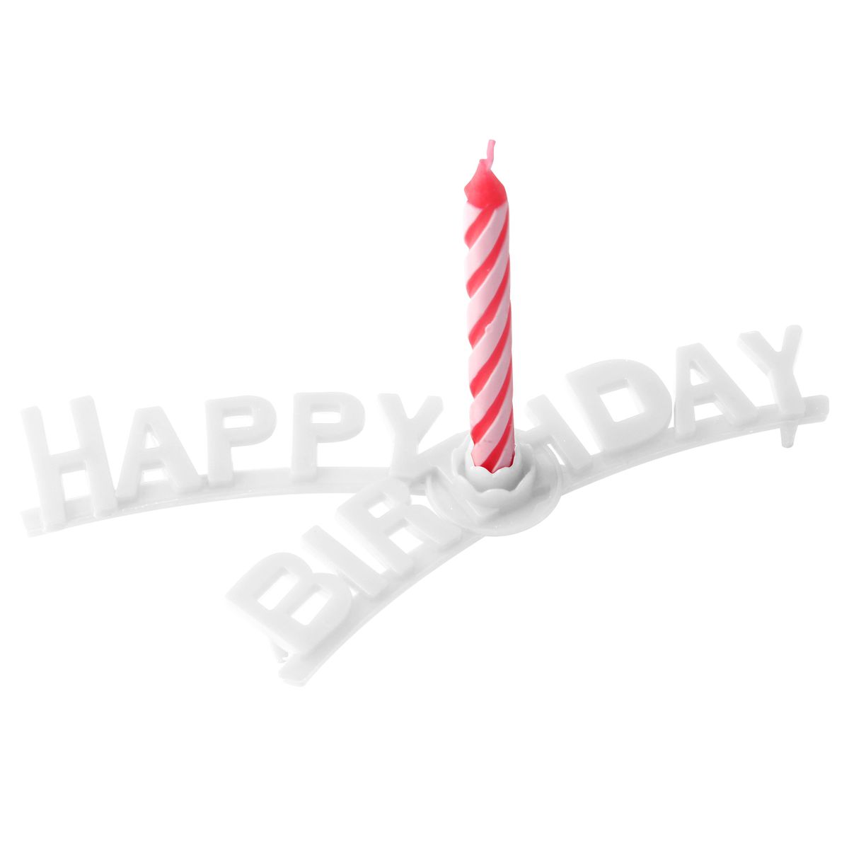 Set support "happy birthday" et 8 bougies d