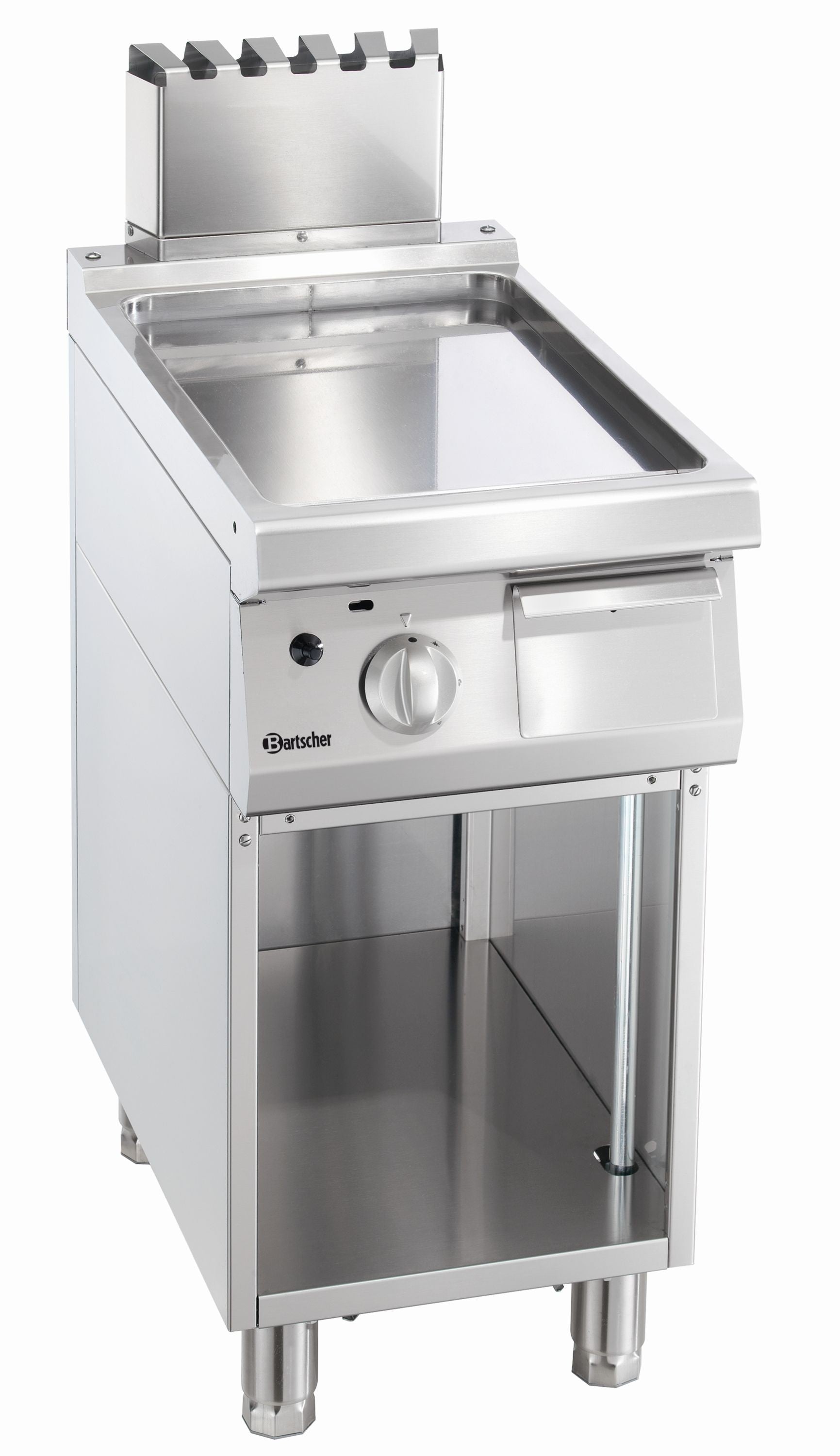 Plancha à Gaz 700 Lisse - Soubassement Ouvert - Bartscher - Mathon