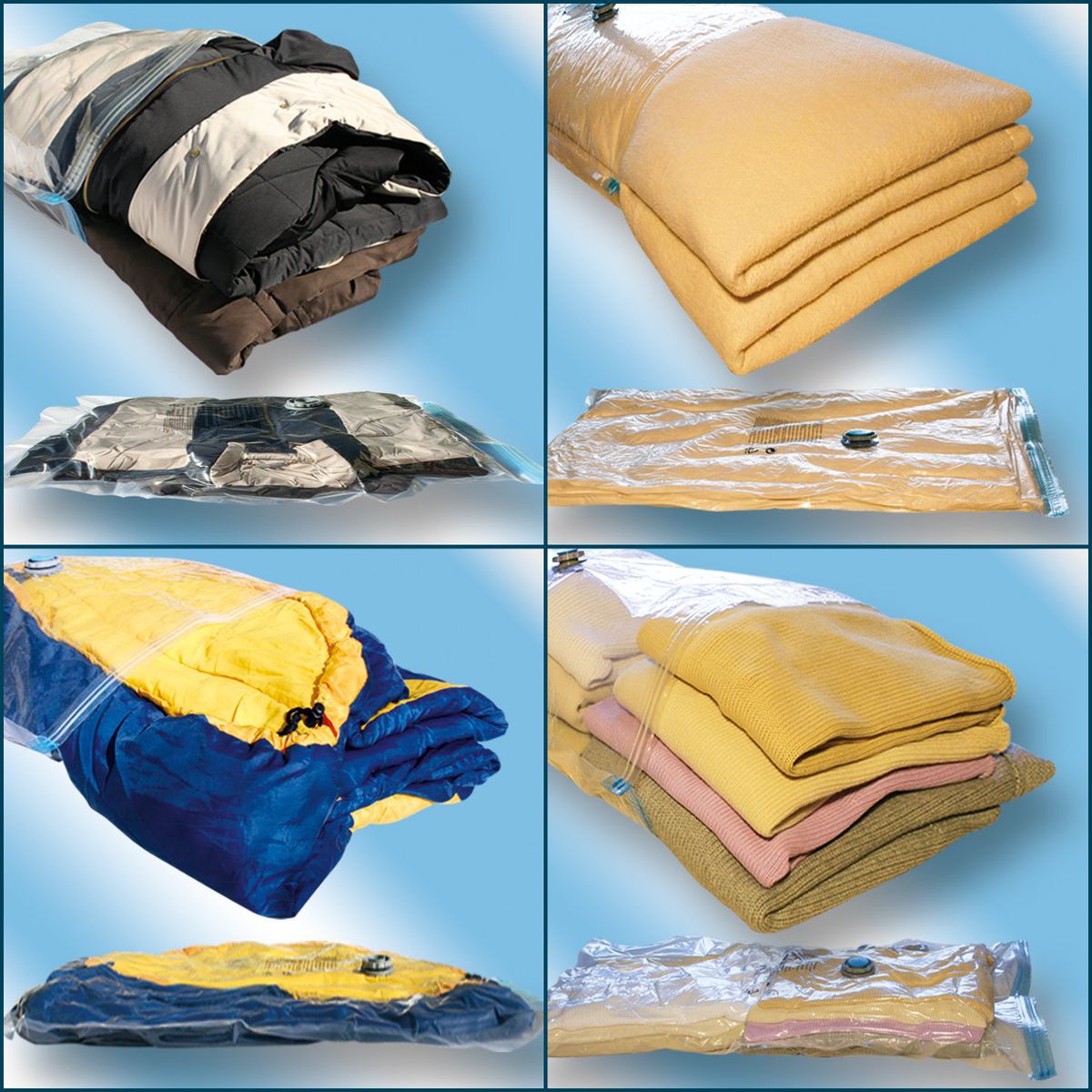 Lot de 2 housses de rangement sous vide  Accessoires ménage et repassage Fackelmann - Mathon - 3