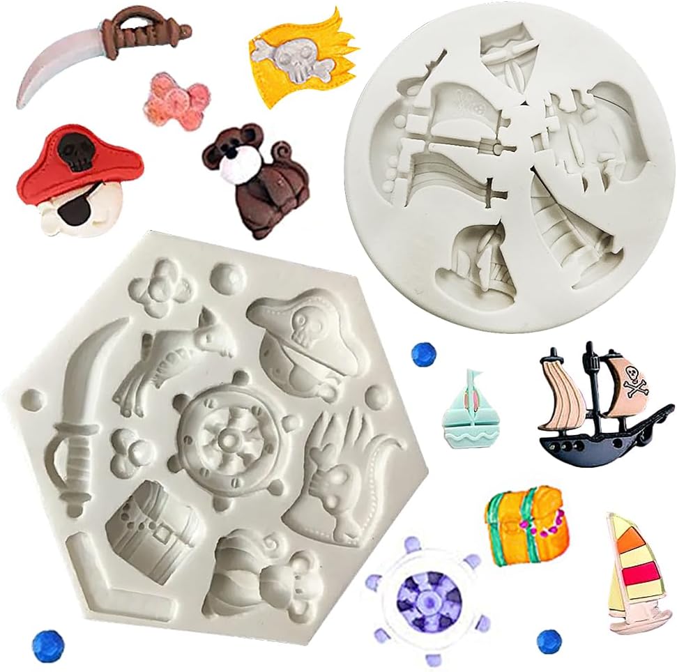 Moules à chocolat 3D moules à gâteau en silicone Bateau de pirate Vendos85 - Mathon