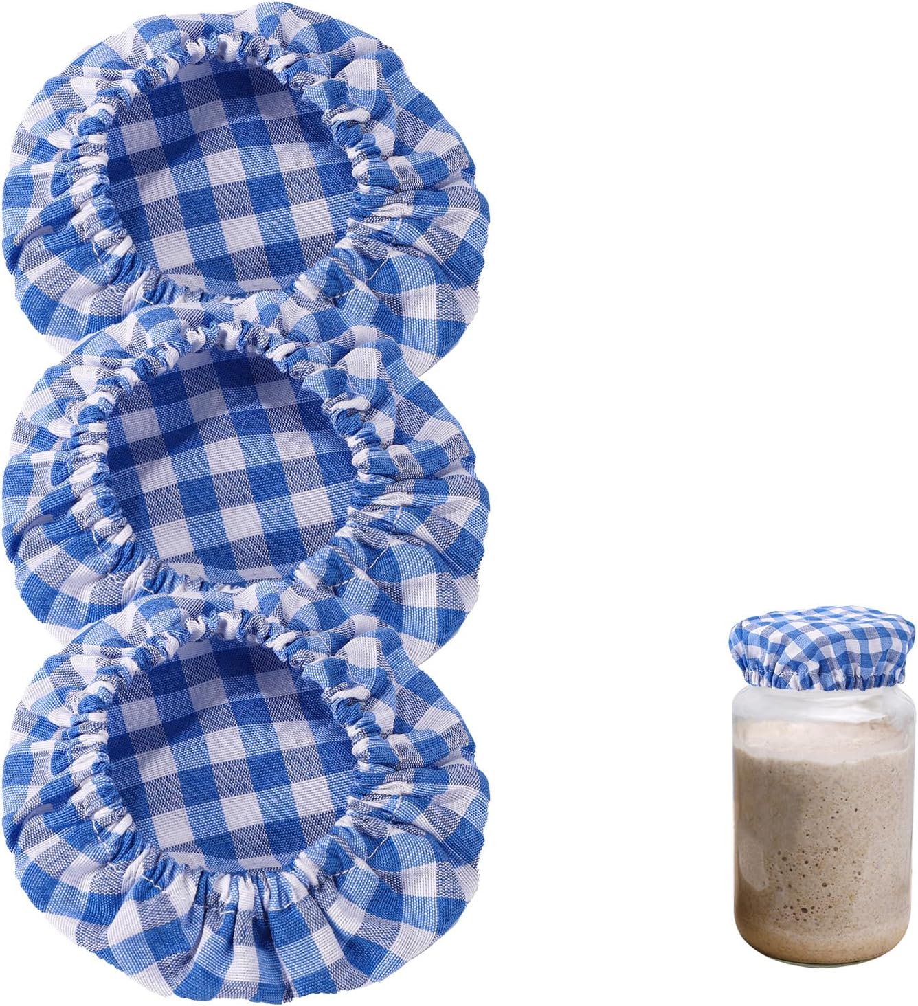 Couvercles en tissu réutilisables pour levain x3 Vendos85 - Mathon
