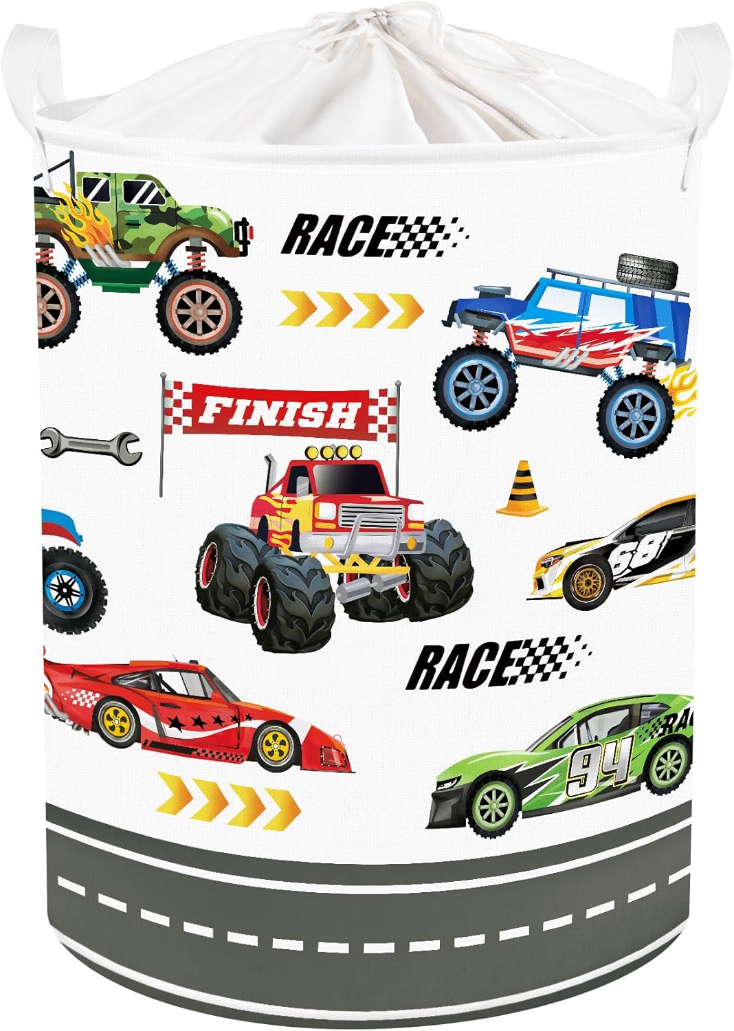 Panier à linge enfant Camion Monster 45 L Vendos85 - Mathon