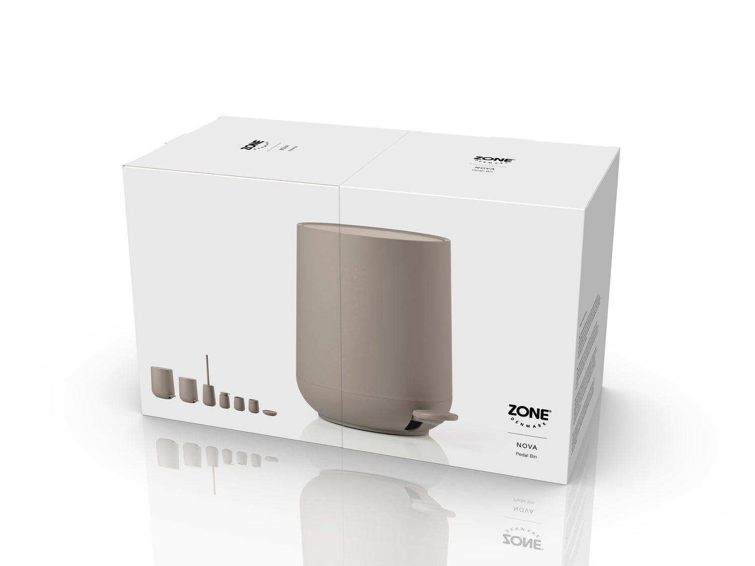 Poubelle à pédale NOVA en abs Taupe Zone Denmark - Mathon - 5