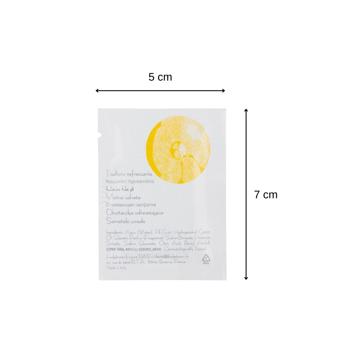 Lot de 30 rince-doigts au citron  Single Use Fackelmann - Mathon - 3