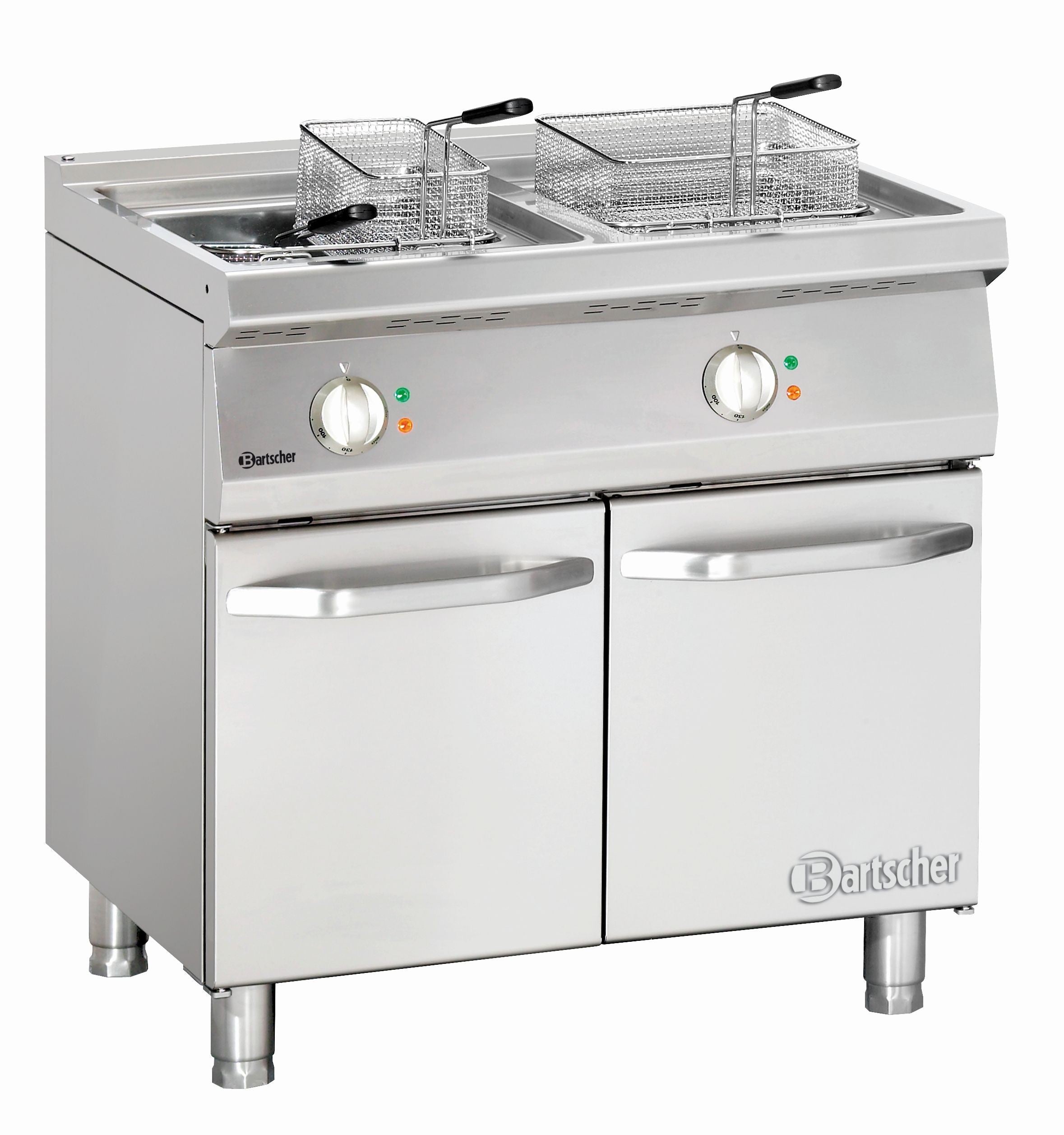 Friteuse sur Coffre - 2 Cuves de 23 Litres 30 kW - Bartscher - Mathon - 1