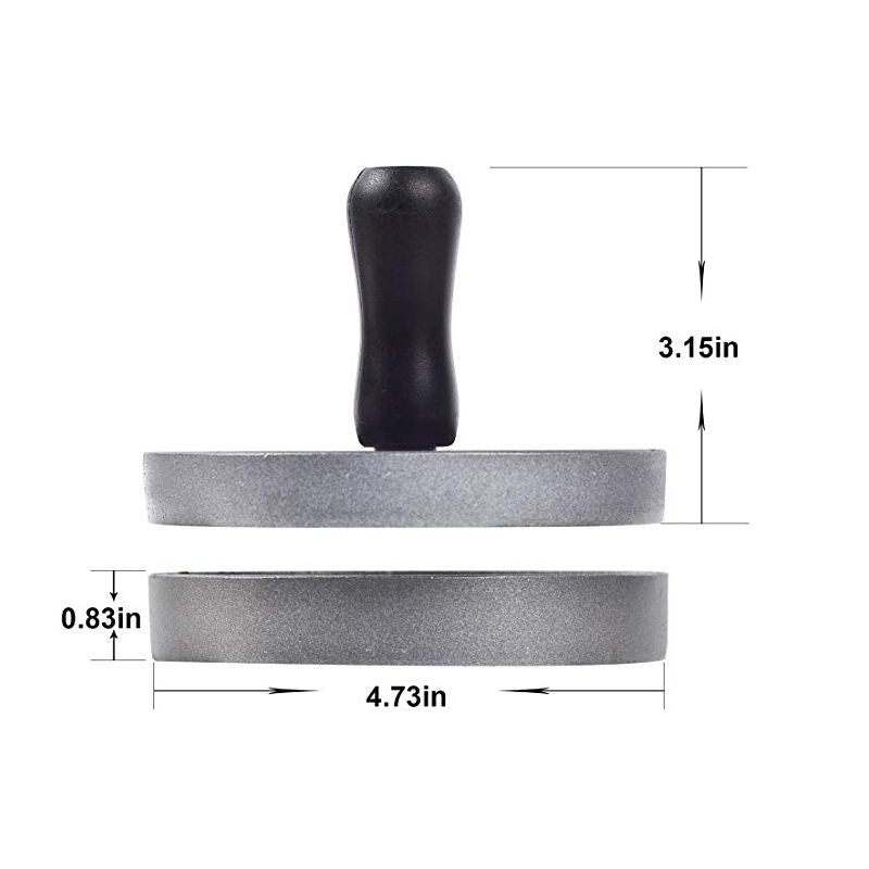 Presse à burger avec poignée en bois Herzberg HG8104 Herzberg - Mathon - 3