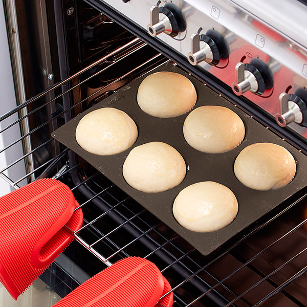 Plaque perforée 6 petits pains ronds en silicone Lékué - Mathon - 6