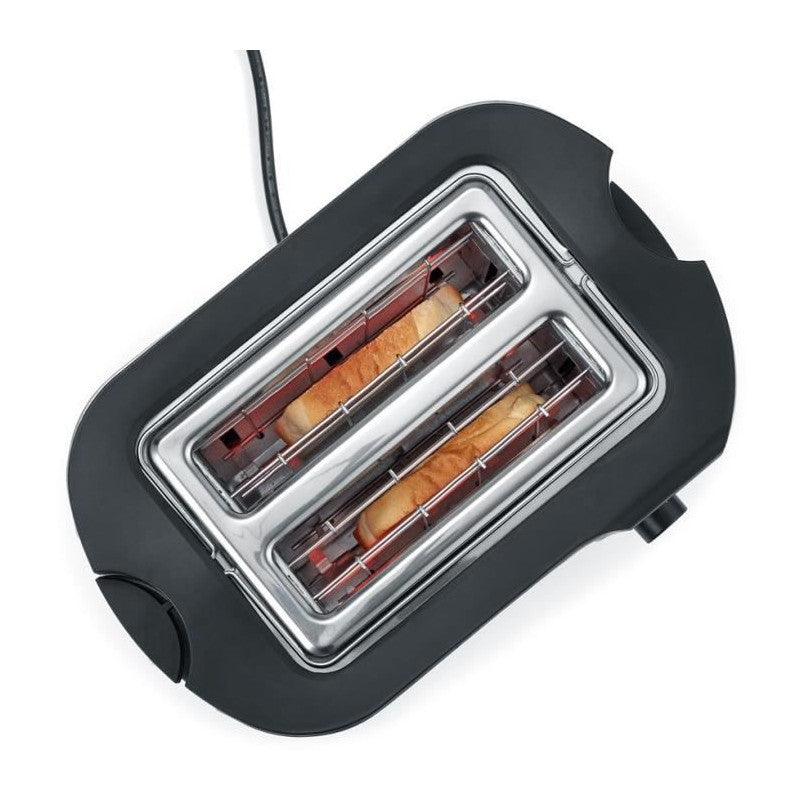 At2589 Grille-pain, 2 Fentes Pour 2 Tranches : Griller, Degeler Et Rechauffer, Support Viennoiseries, Centrage Auto, Ino Severin - Mathon - 2