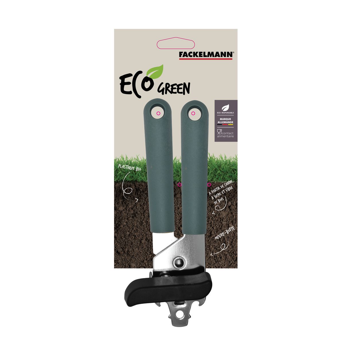 Ouvre-boîte manuel  Nature Basic Fackelmann - Mathon - 2