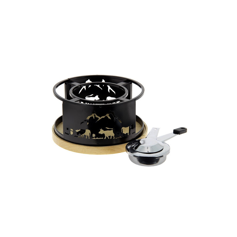 Vache*rechaud Fondue Plateau Bois* Table Et Cook - 3008209f Table Et Cook - Mathon