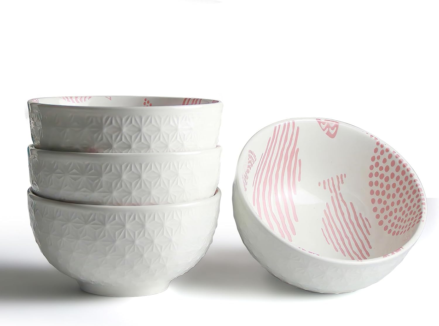 Bol à céréales en céramique 350 ml – léger et résistant blanc poisson Vendos85 - Mathon