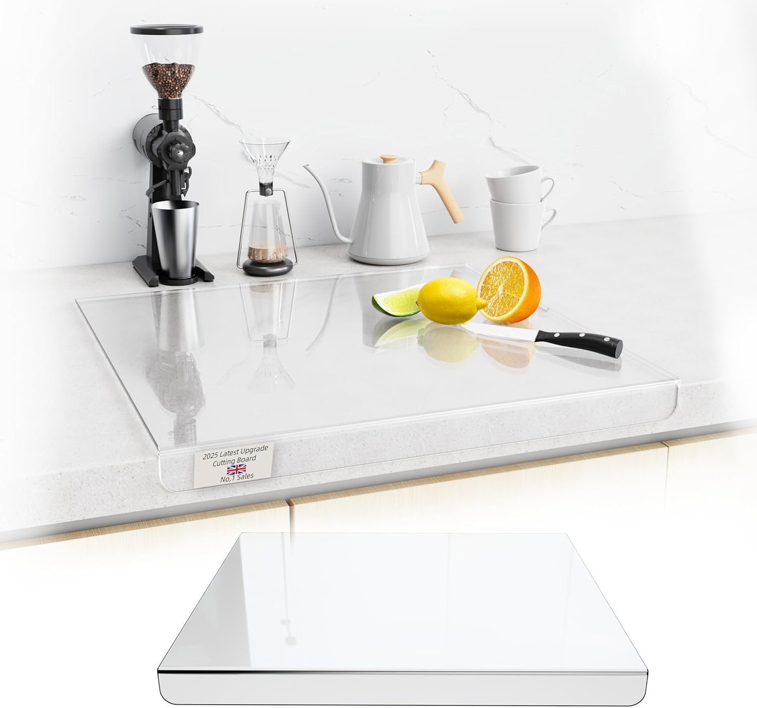 Planche à découper en acrylique transparente élégante Vendos85 - Mathon