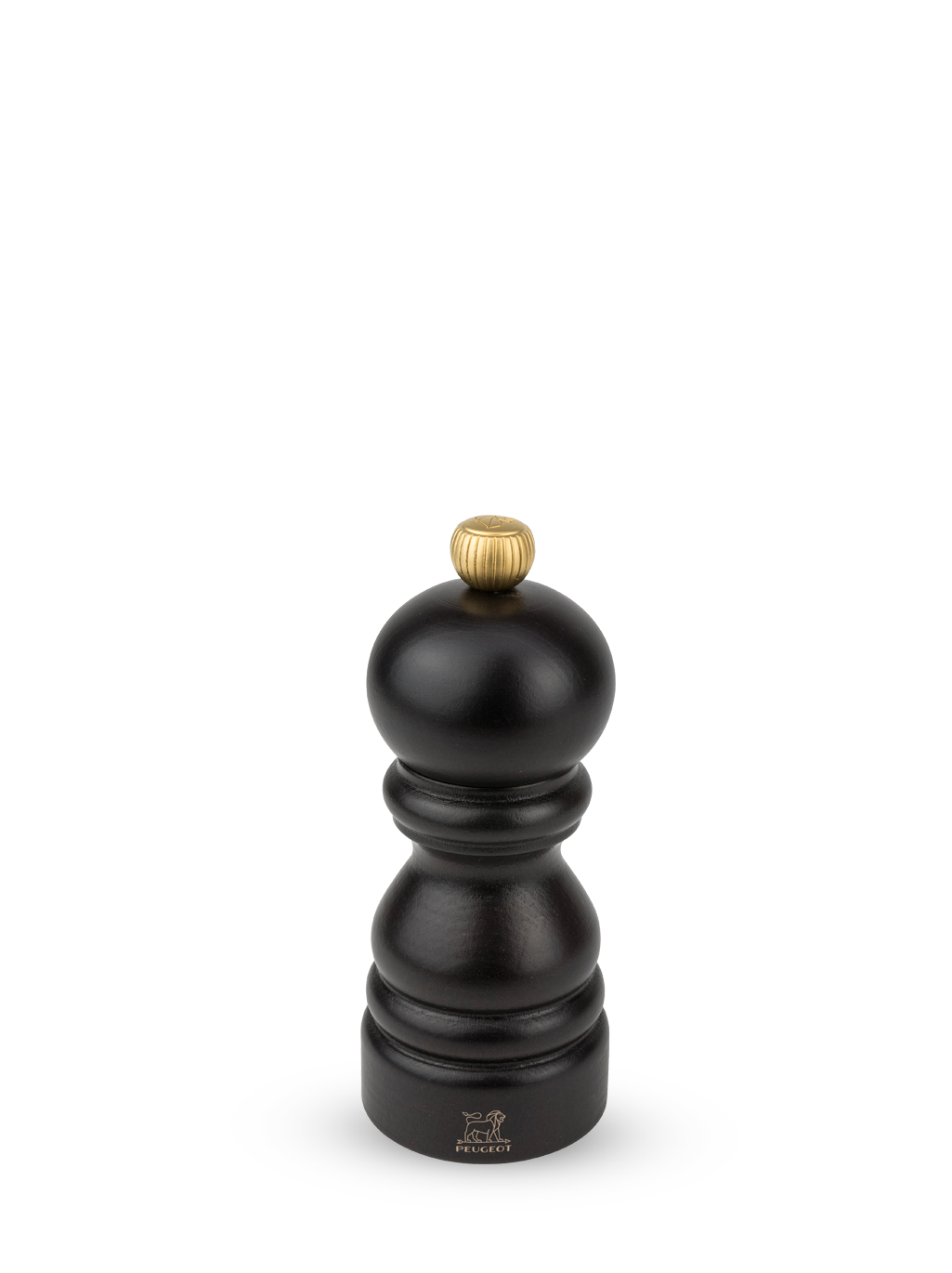 Paris Moulin à sel manuel en bois couleur chocolat 12 cm Peugeot - Mathon - 1