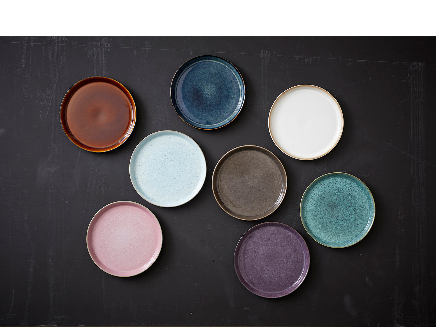 Assiette GASTRO en grès Noir/Violet Bitz - Mathon - 6