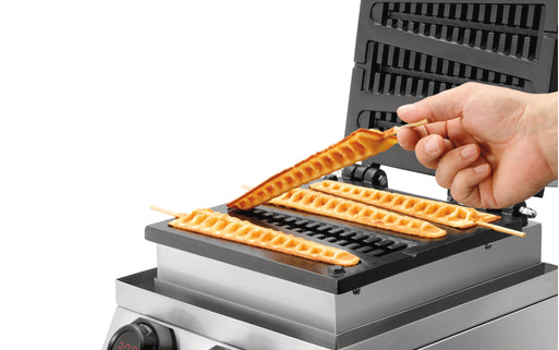 Gaufrier MDI lolly 400, 4 gaufre en épi, triangulaire - Bartscher - Mathon - 3