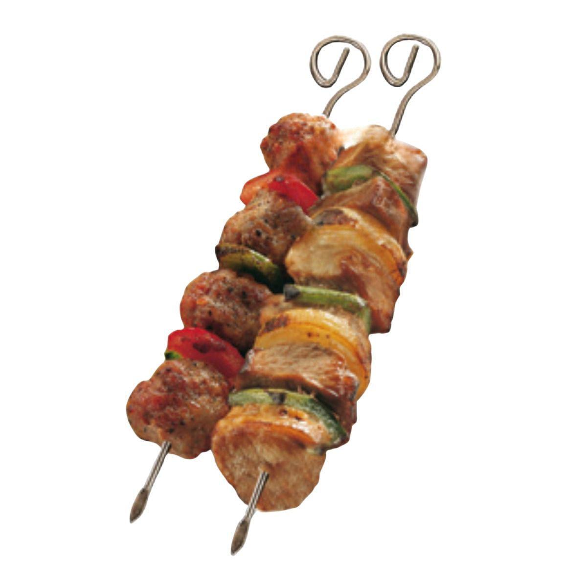 Lot de 4 brochettes en inox 21 cm  BBQ Edition Fackelmann - Mathon - 2