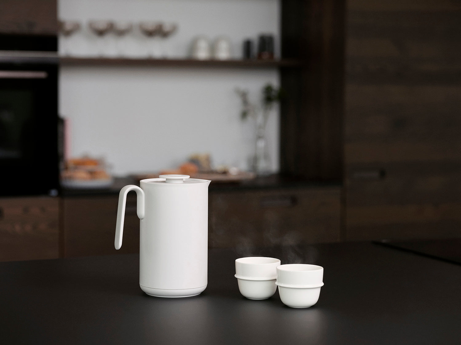 Thermos SINGLES en plastique et verre Gris chaud Zone Denmark - Mathon - 6