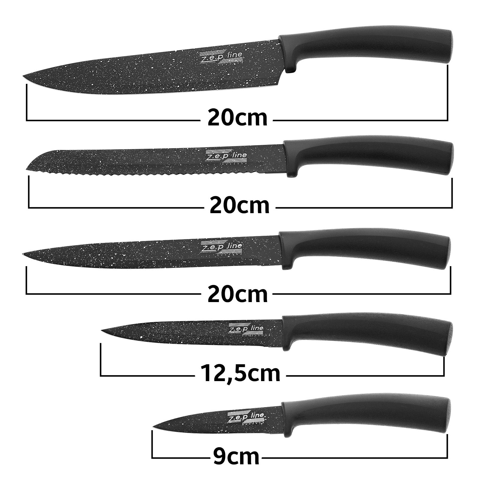 Set de Couteaux avec Éplucheur Zepline - Mathon - 5