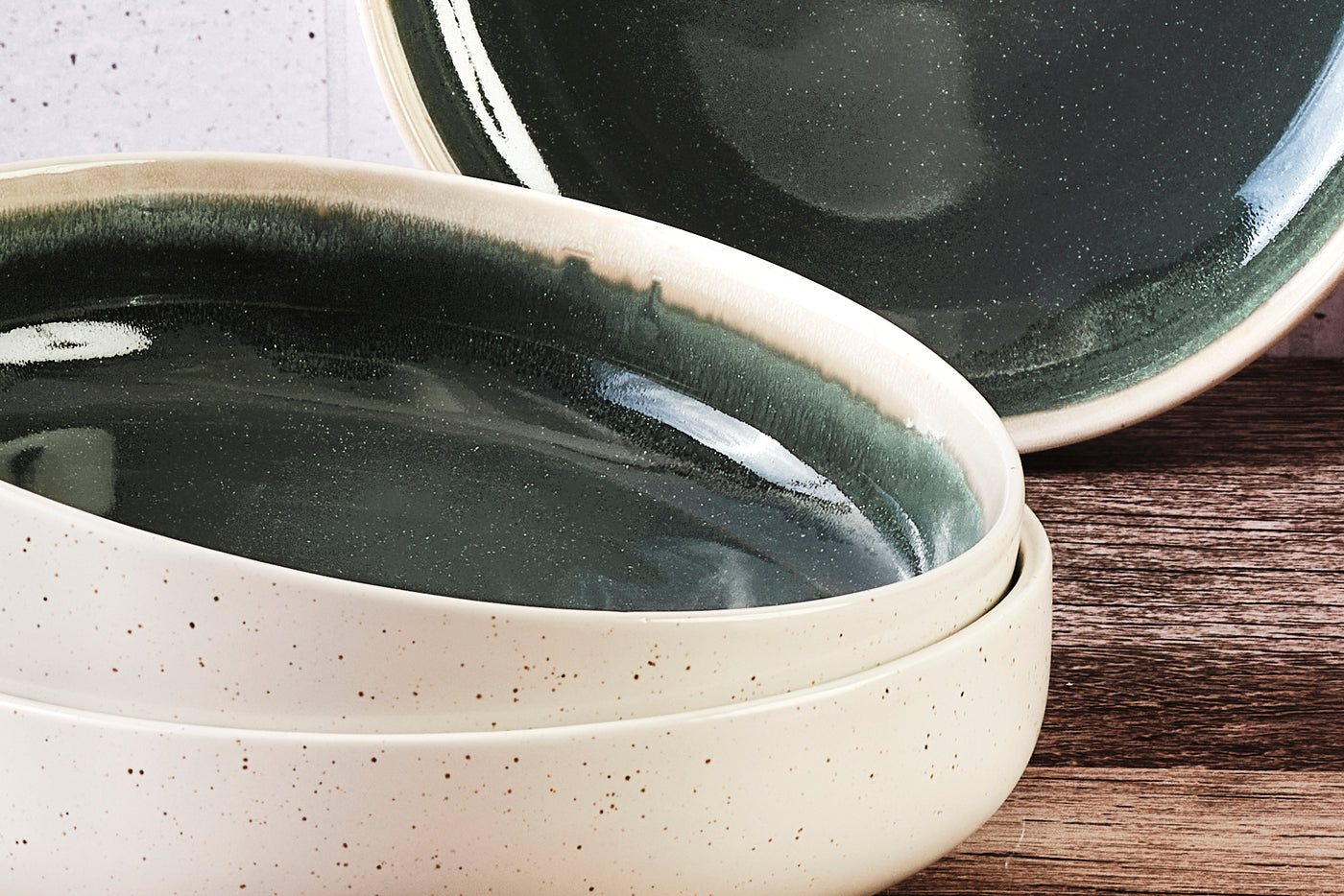 Bol OXYGEN Ø22cm - 6 pièces - Vert de gris Björn - Mathon - 5