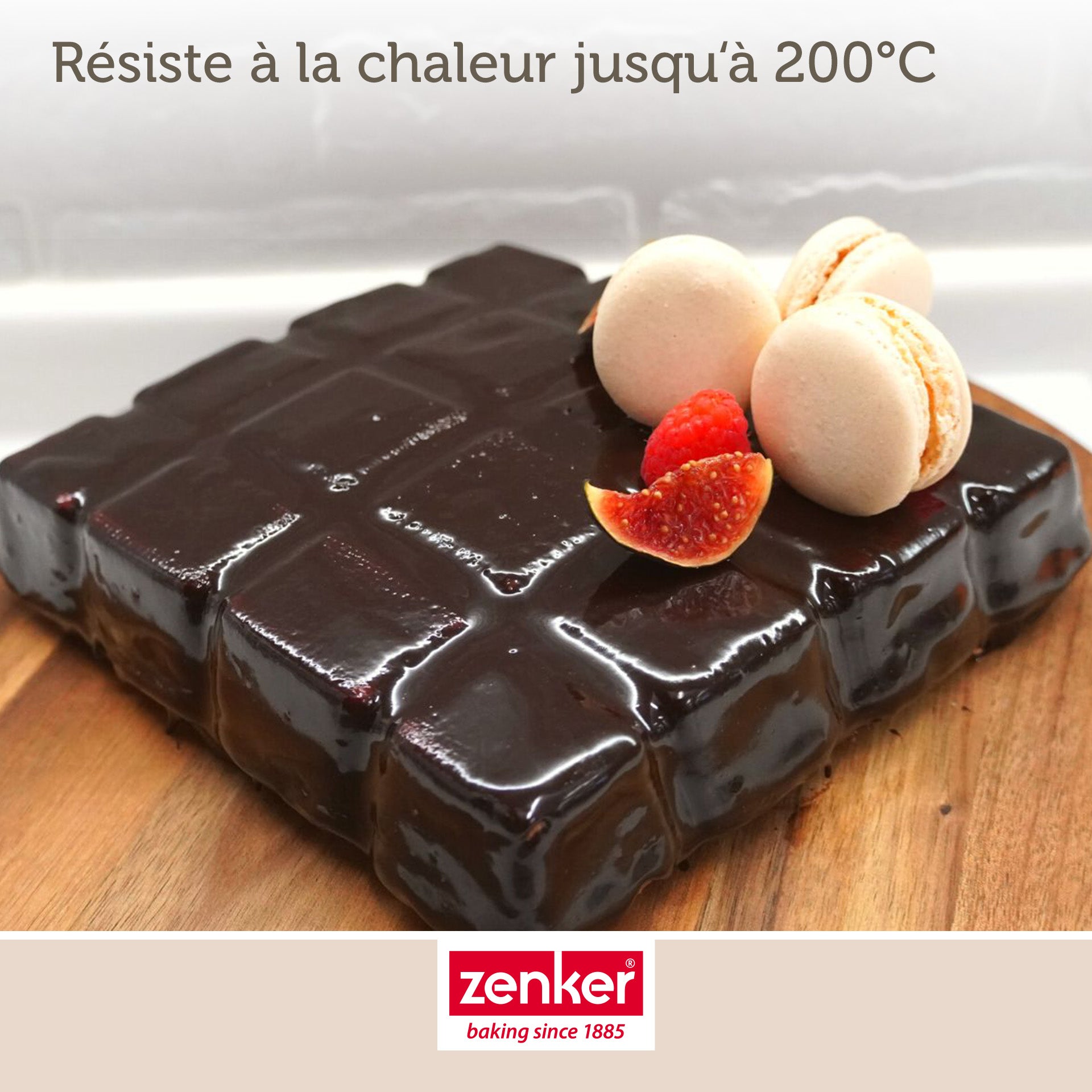 Moule à gâteaux en forme de tablette de chocolat 22 x 24 cm Zenker Silicone fibre de verre Zenker - Mathon - 6