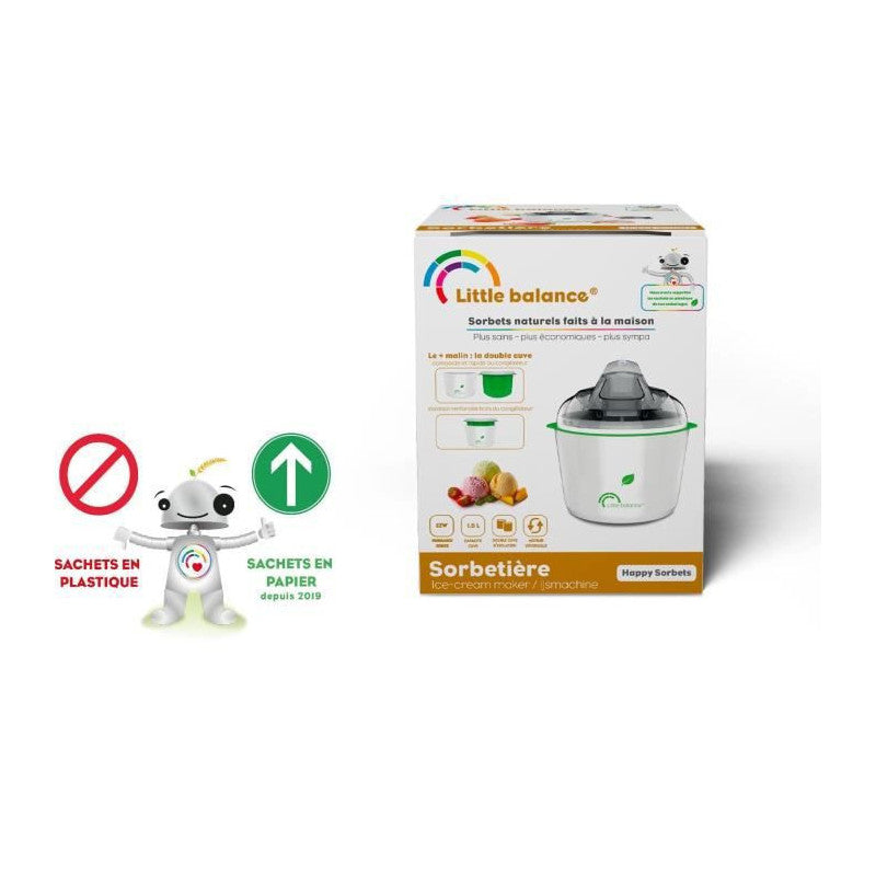 Little Balance 8234 Happy Sorbets, Sorbetiere, Machine A Glaces, Sorbets, Cremes Glacees, 1,5 L Little Balance - Mathon - 6