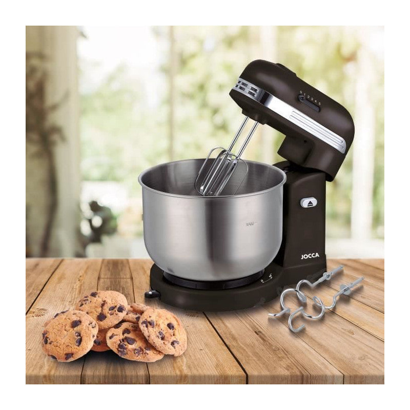 Robot Pétrin - Jocca - Bol En Acier Inoxydable 3,5 L - 5 Vitesses - Noir Et Gris Jocca - Mathon - 2