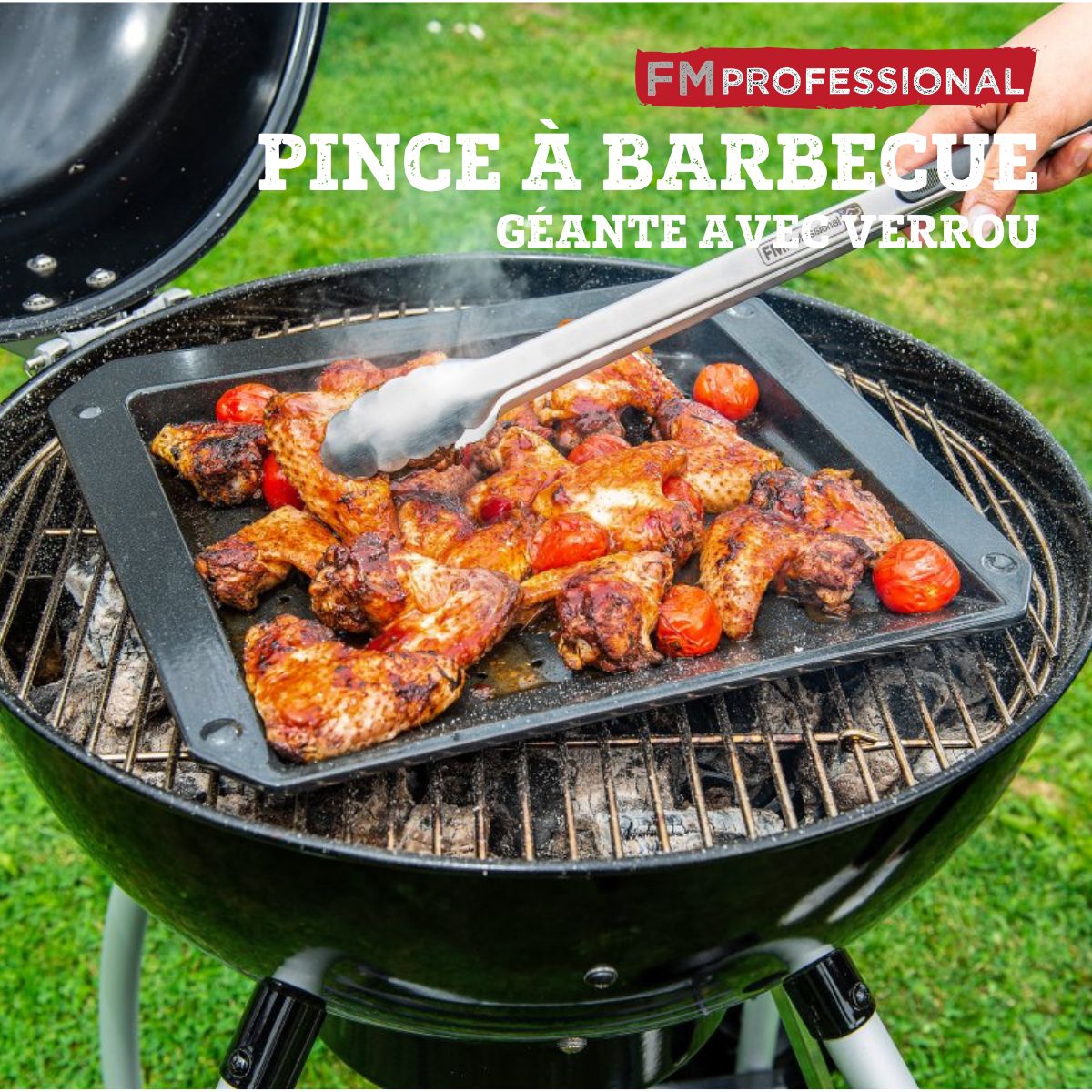 Pince à barbecue professionnelle 45 cm FM Professional - Mathon - 2