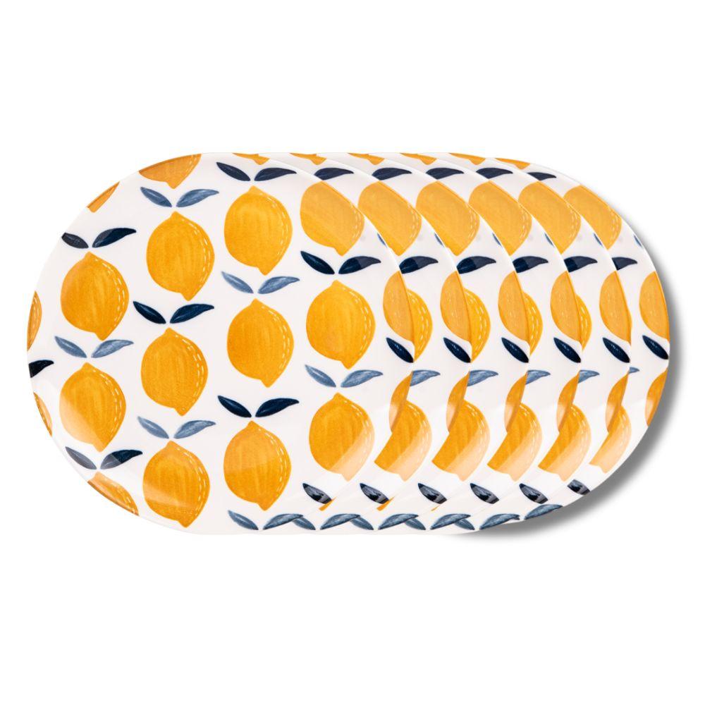 Assiette à dessert Sicilia 21 cm (lot de 6) Table passion - Mathon - 1