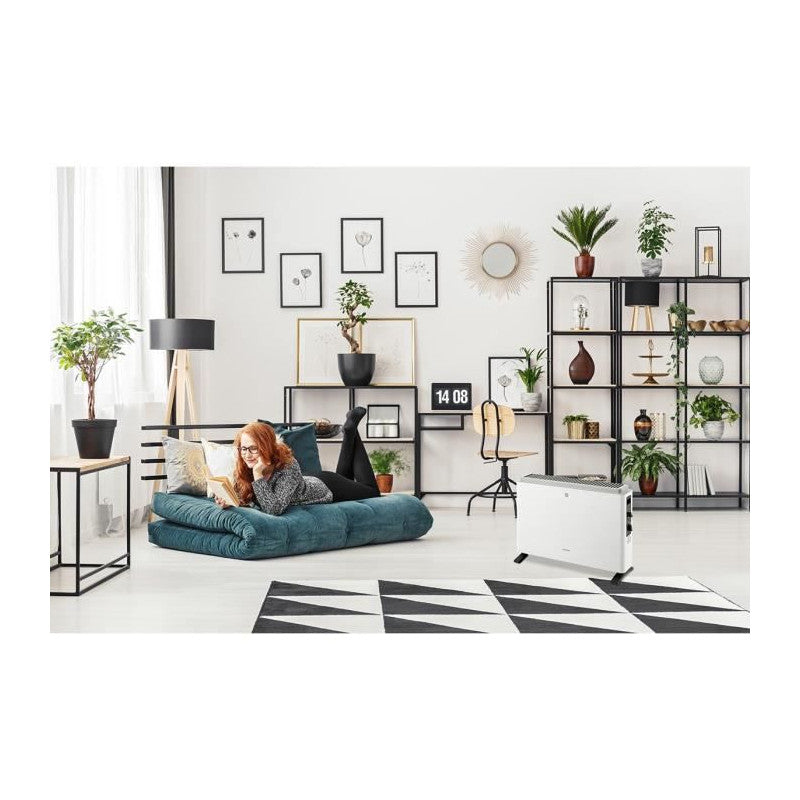 Radiateur Convecteur Electrique 2000w Oceanic - 3 Puissances - Mobile - Blanc Oceanic - Mathon - 5