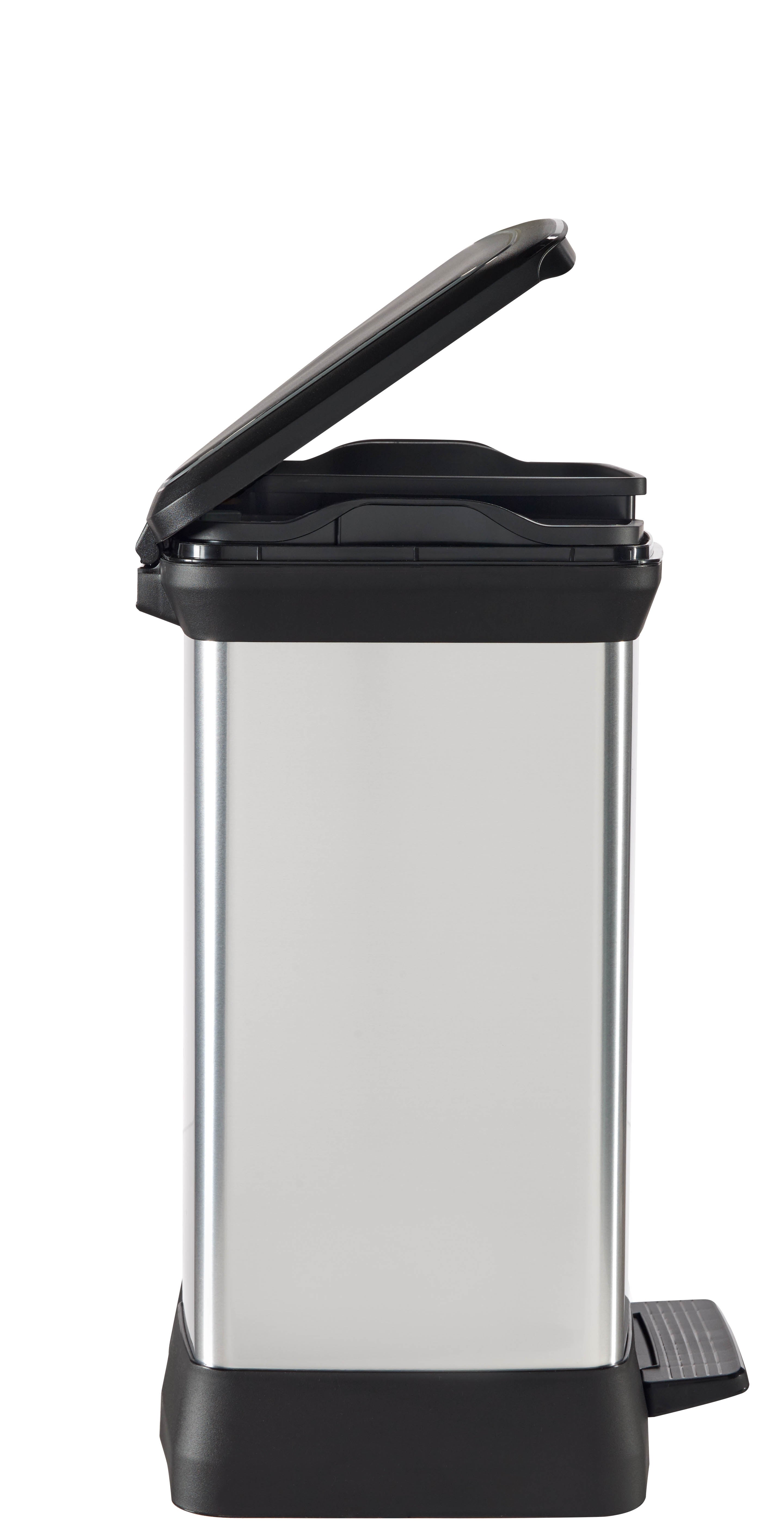 DECOBIN DUO Poubelle rectangulaire à pédale 30L (10L+18L) - Veba - Mathon - 5