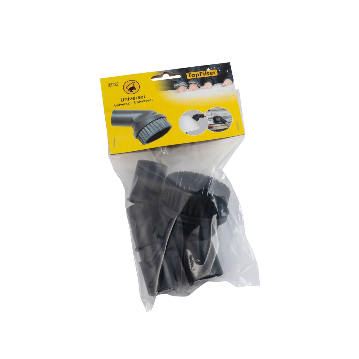 Petite brosse aspirateur universelle ronde avec poils TopFilter TopFilter - Mathon - 5